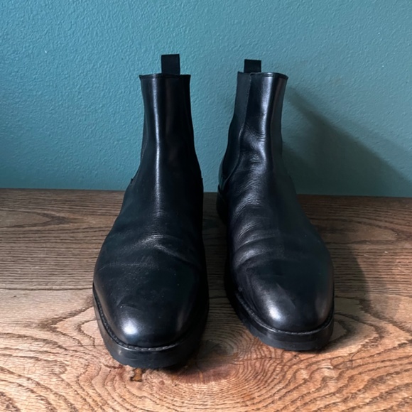 3DM Lifestyle Mens Black Leather Chelsea Boot UK Size 10 Men's US Size 11 - Picture 2 of 14